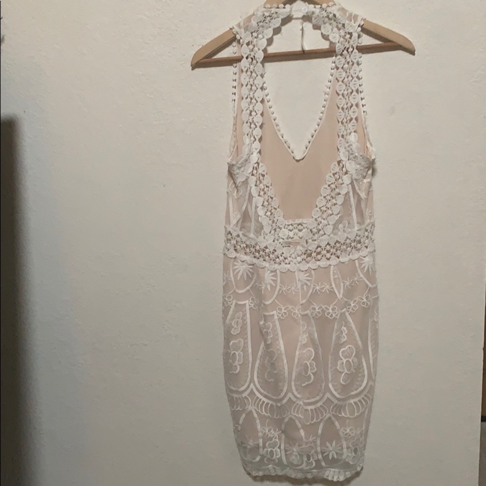 White lace dress